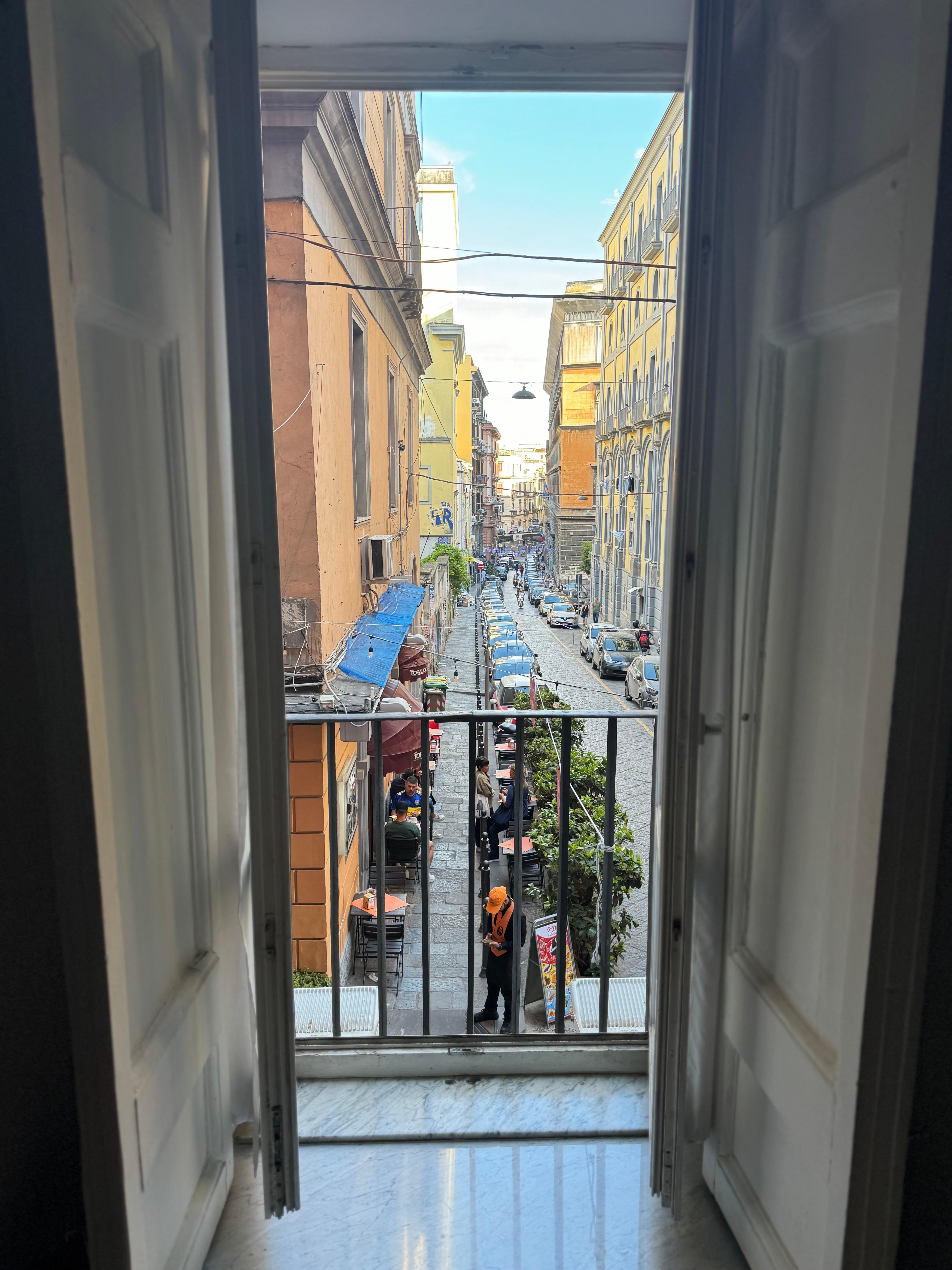 View from one of the balconies. 