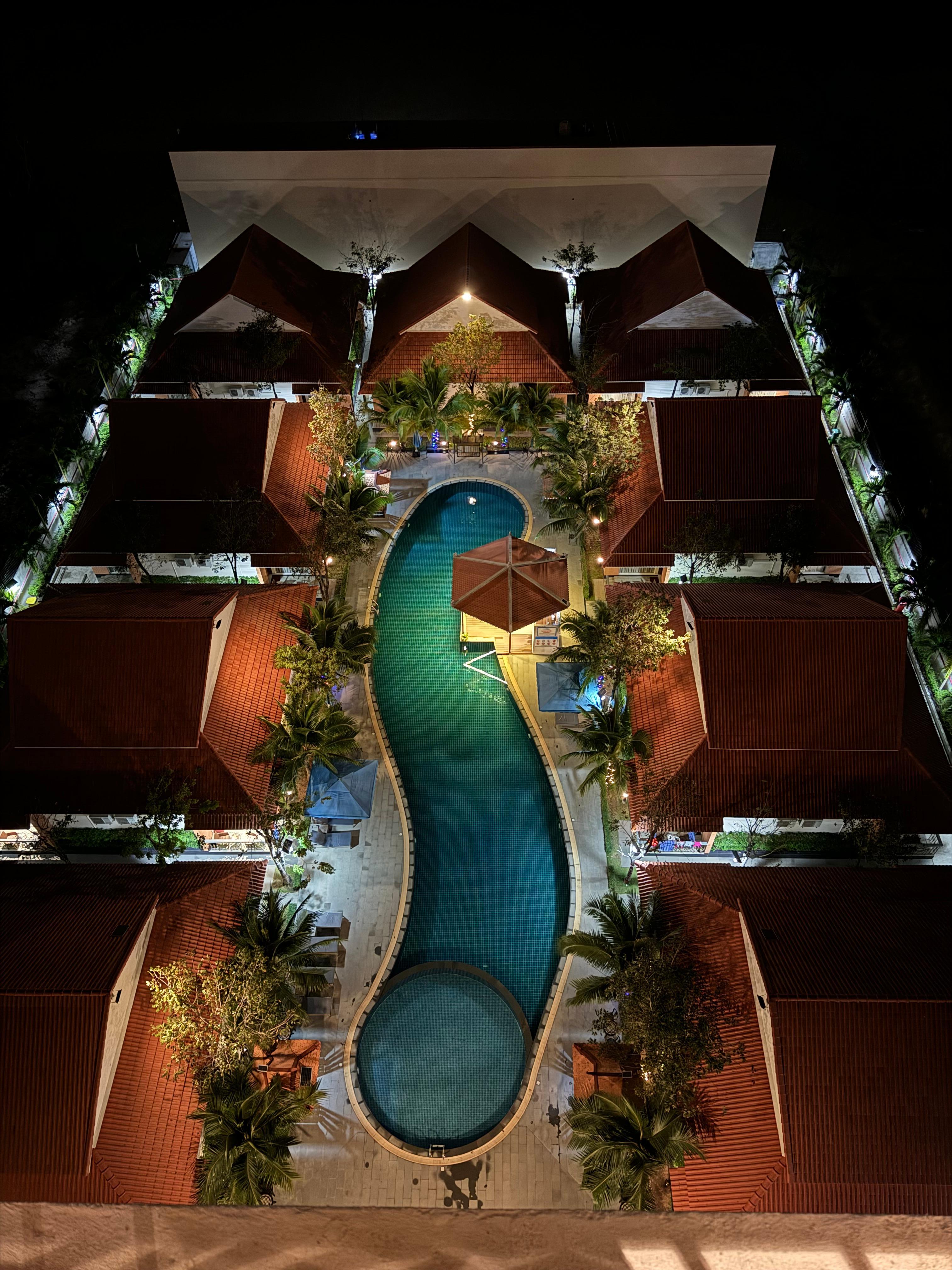 Villas surrounding the pool. 