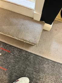Worn carpet