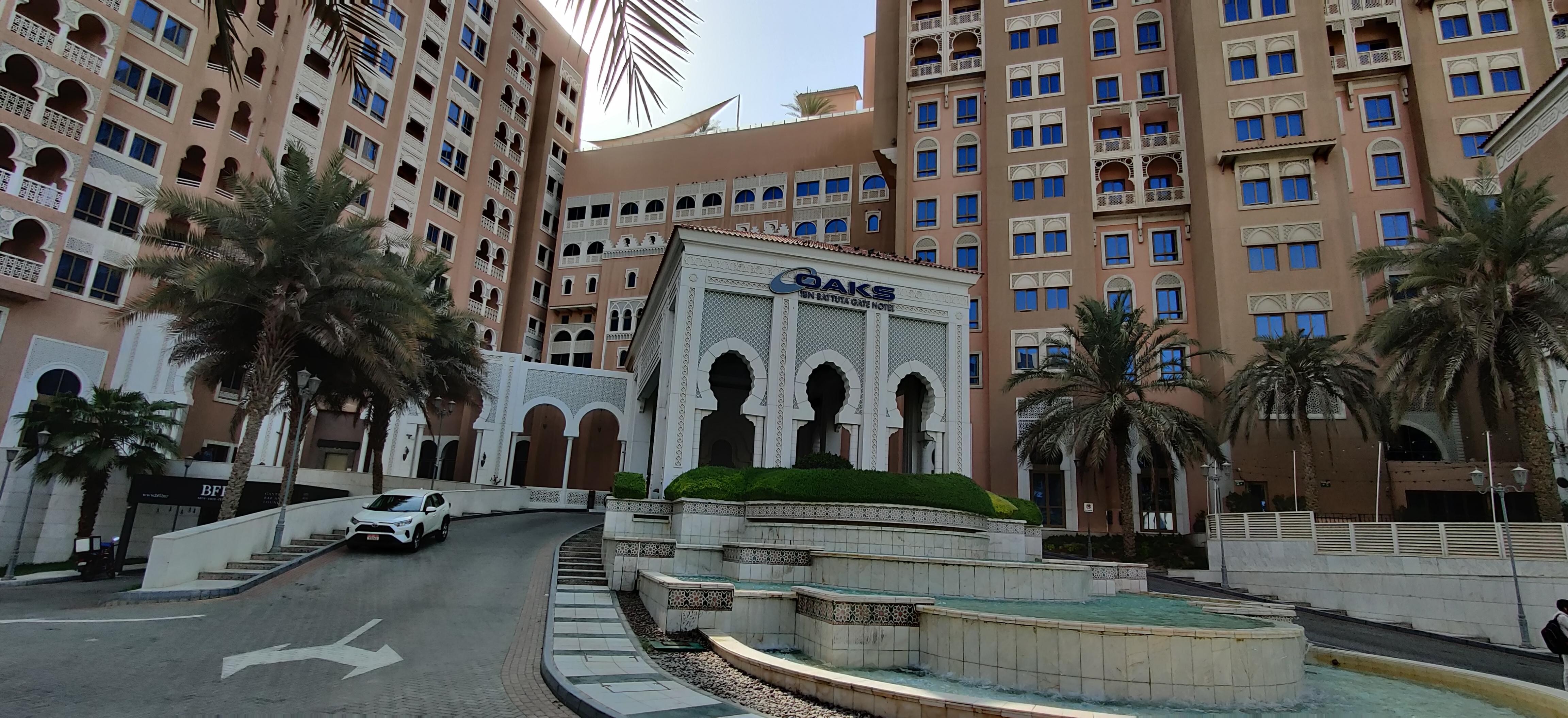 Main entrance to the hotel