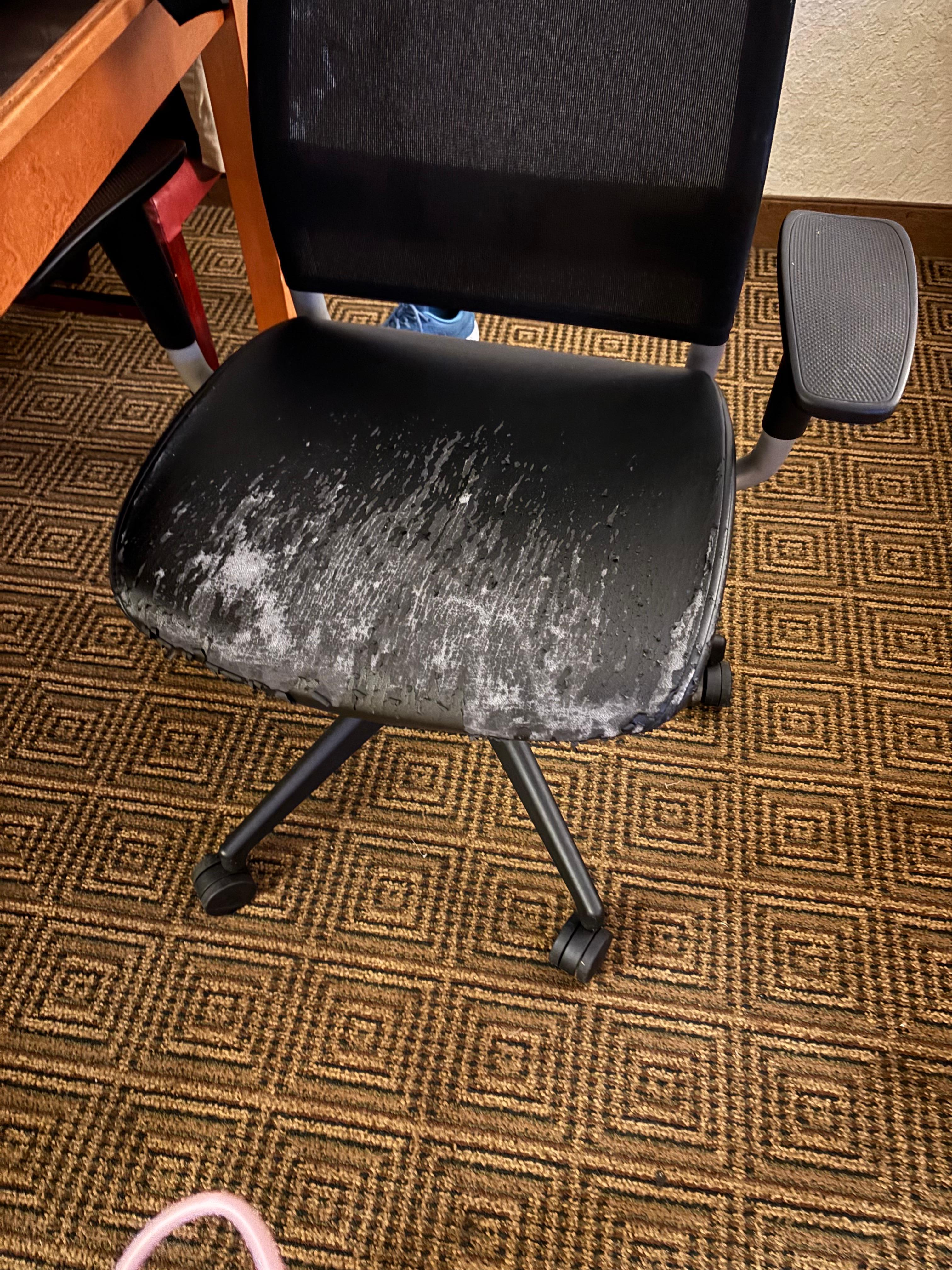 Chair was so torn there would be no way to clean it. 