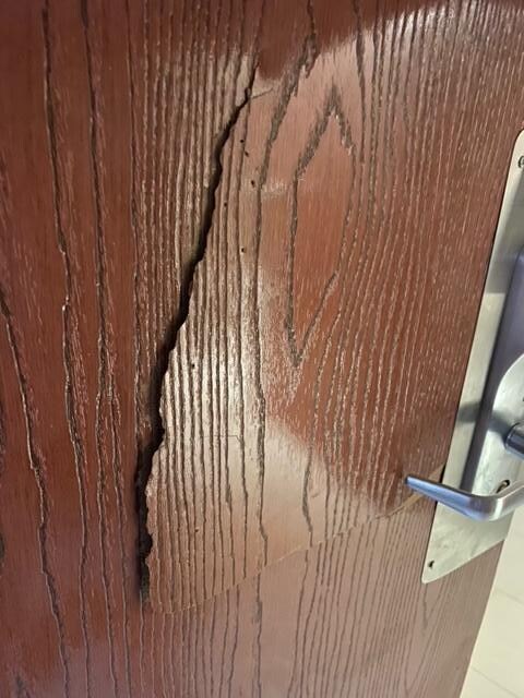 broken door