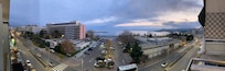 Panoramic view from the hotel room