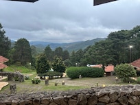 A vista do quarto é maravilhosa.