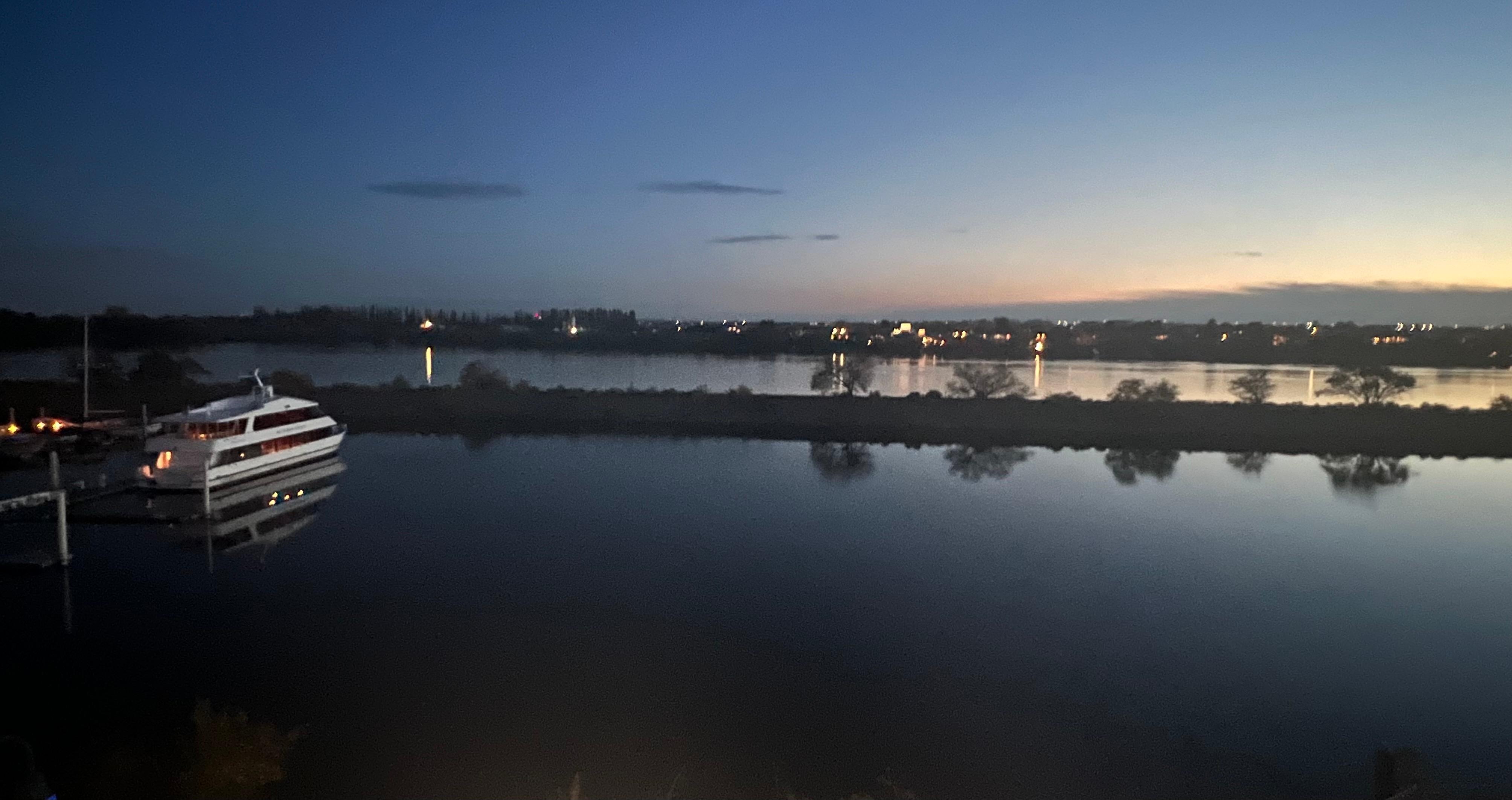 View from window early morning 