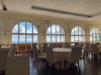Breakfast in an expansive dining room