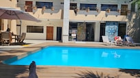 Back of hotel and pool