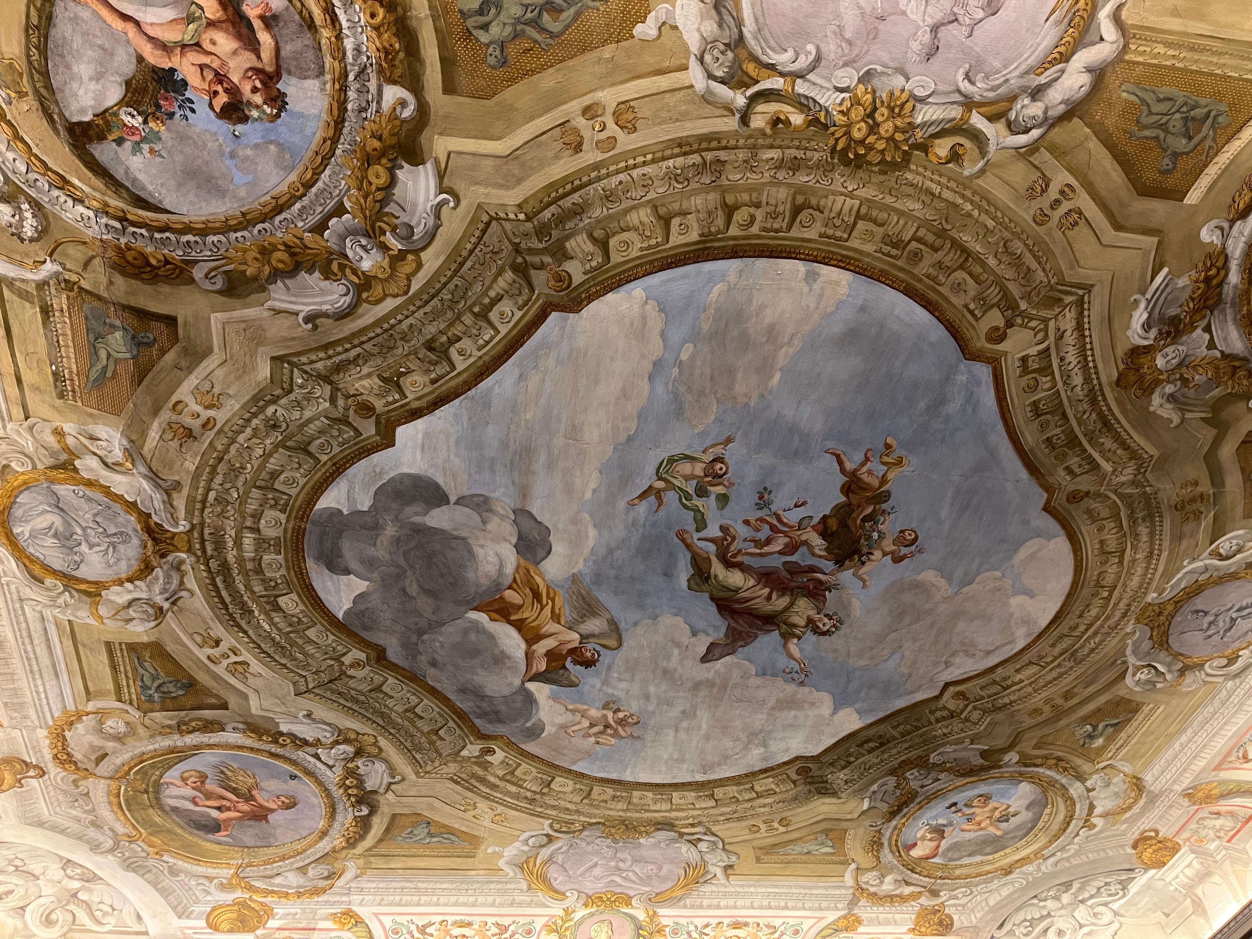 Breakfast room ceiling