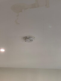 Vannskade og manglende brannalarm, også mye tegn til mugg overalt