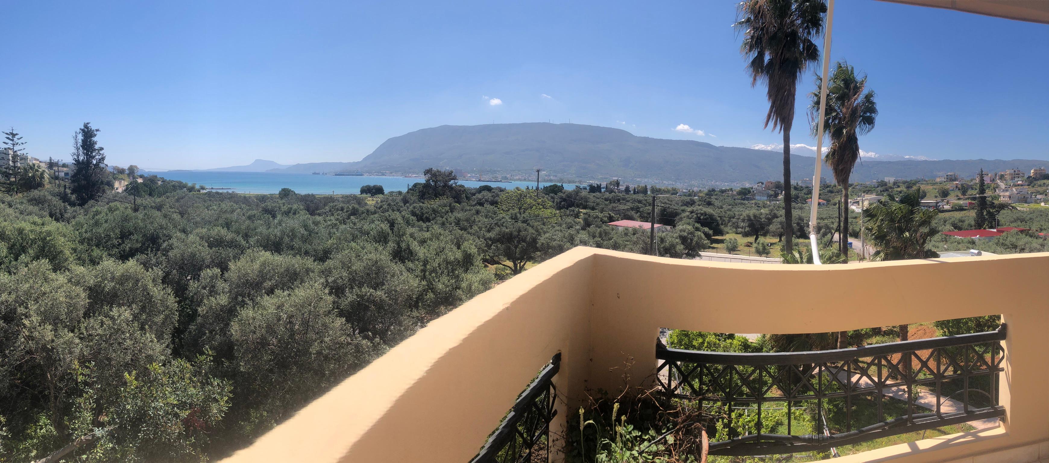 On the balcony