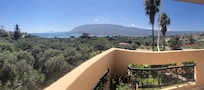 On the balcony