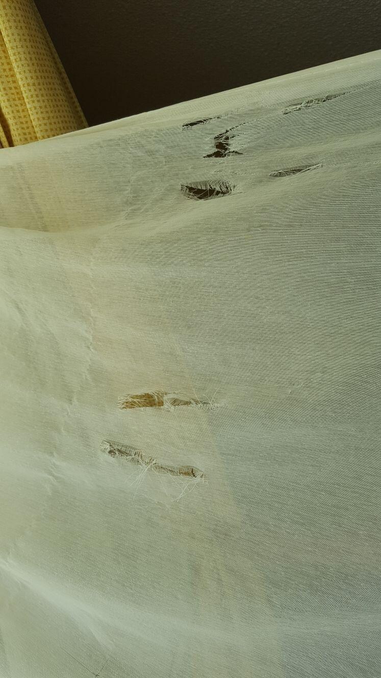 Drapes with holes