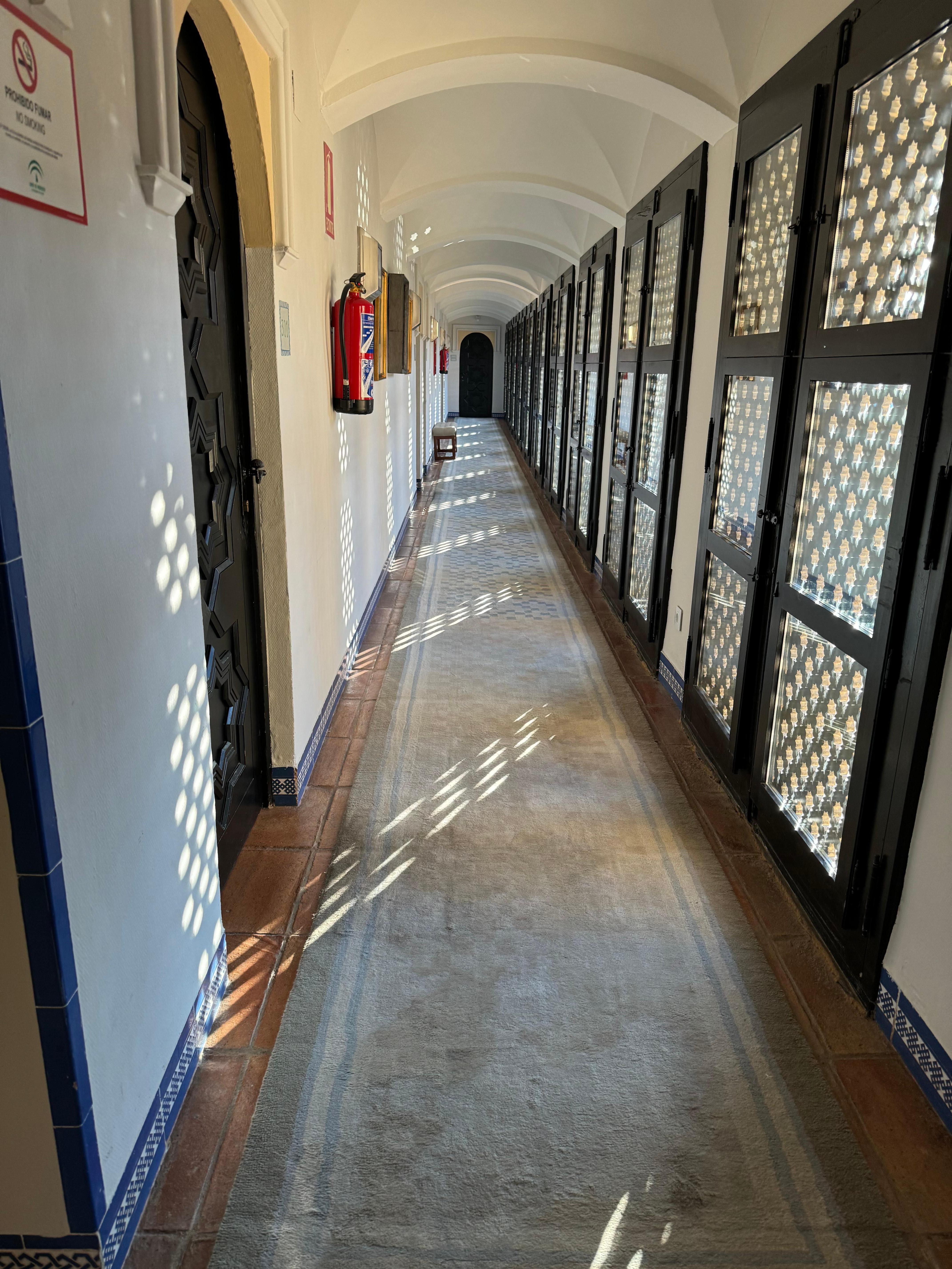 Hallway to room 