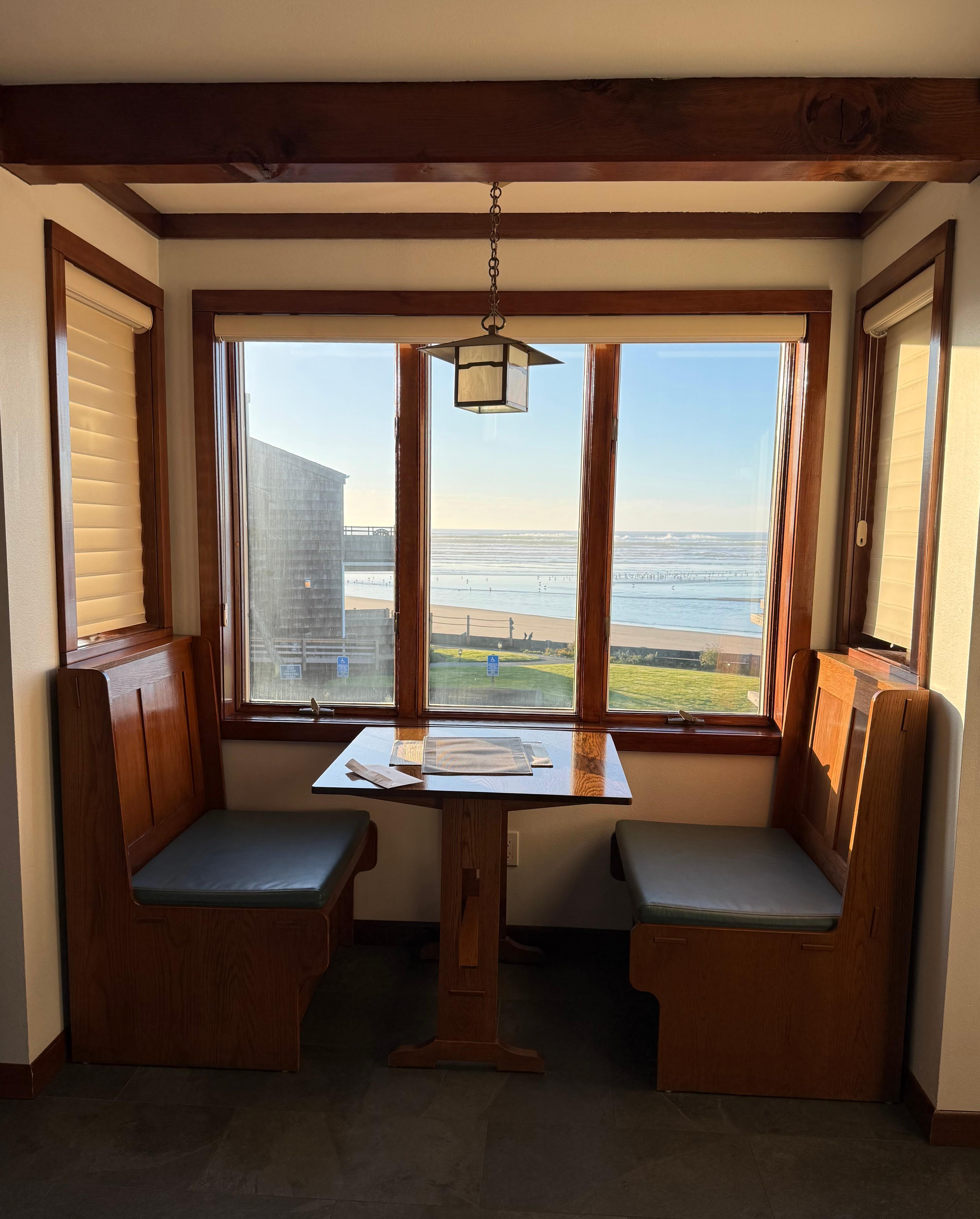 Seating area with stunning view