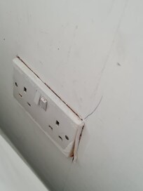 Cracked plug sockets