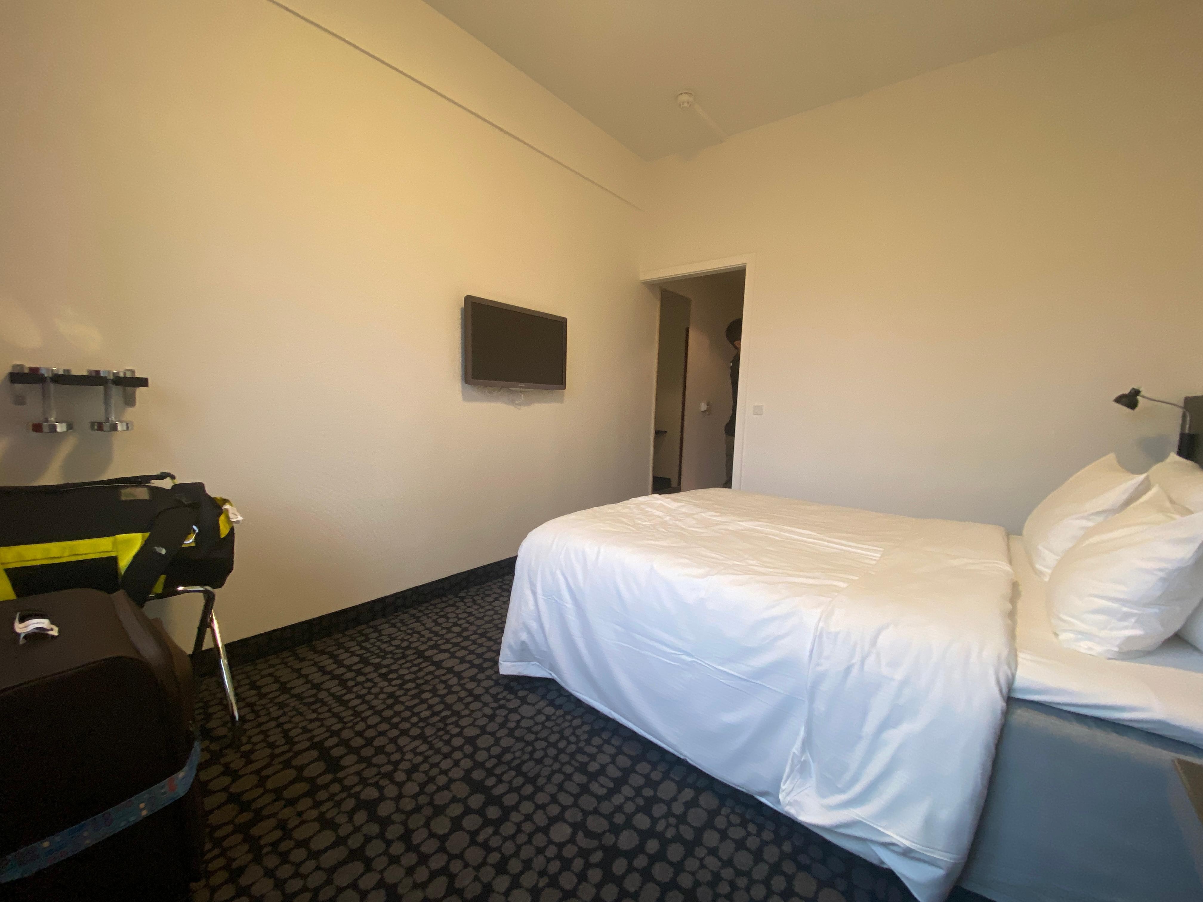 First room allocated - large but smelly 