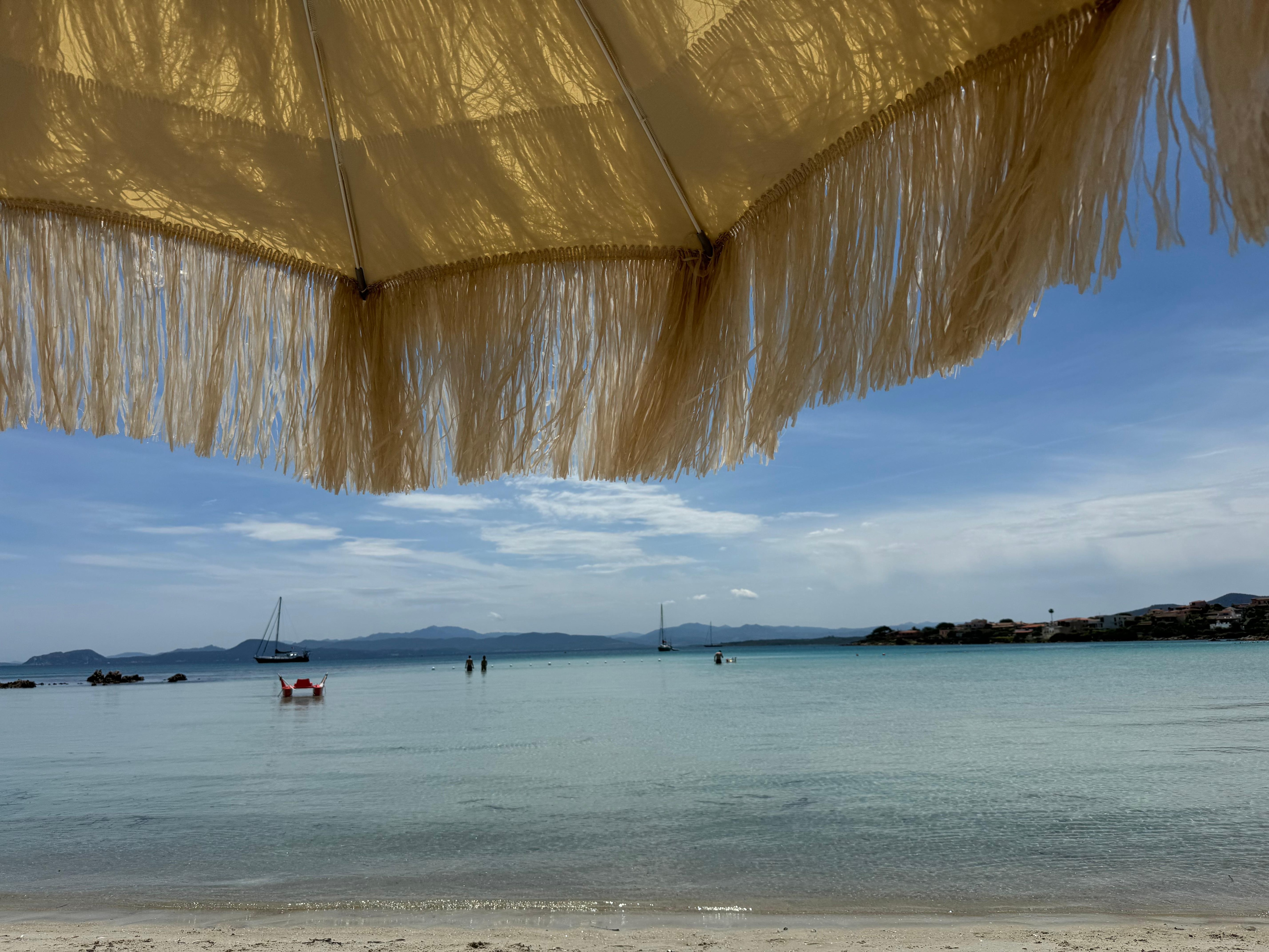 View from the private beach