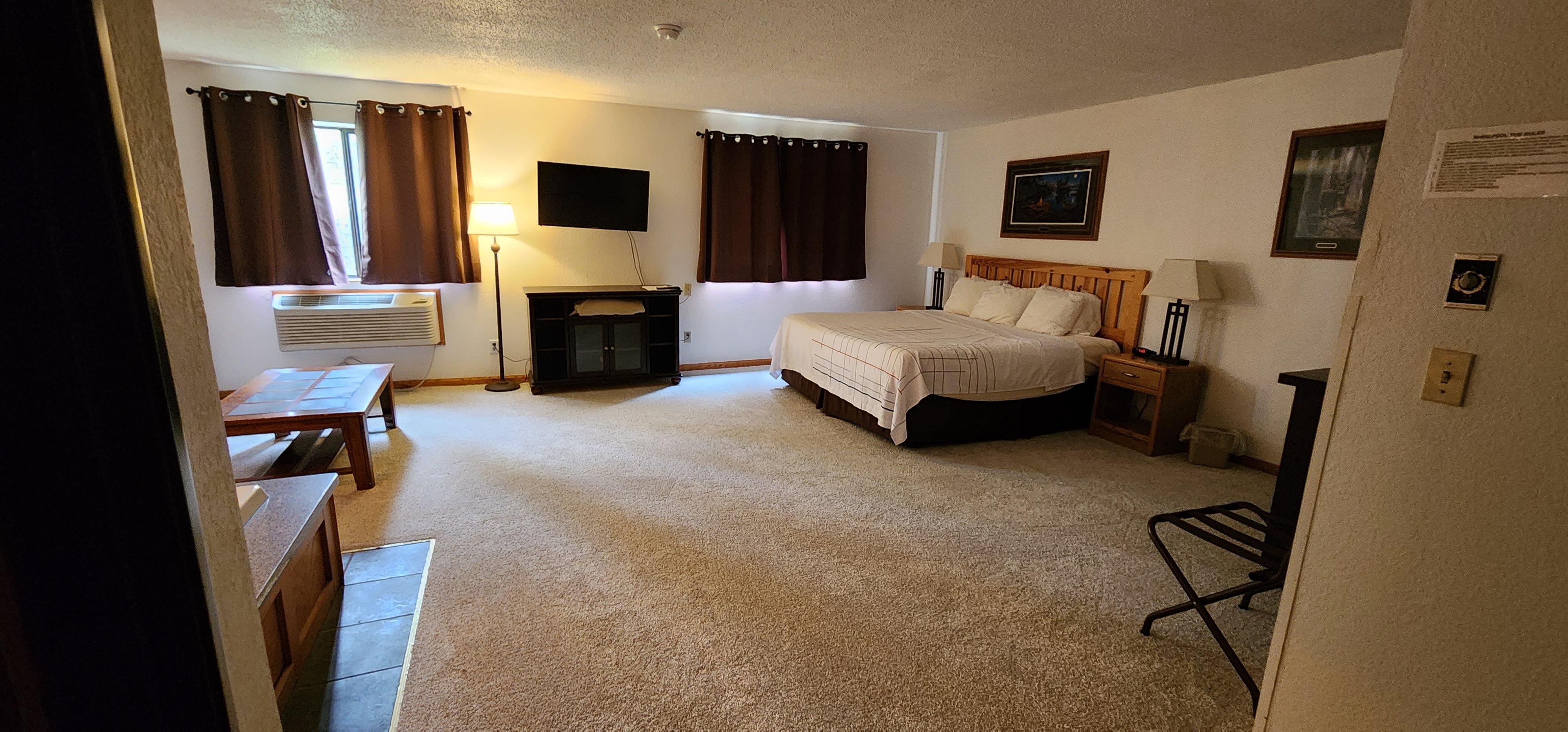 A massive room, king bed and Jacuzzi for less than $200.00 CAD!