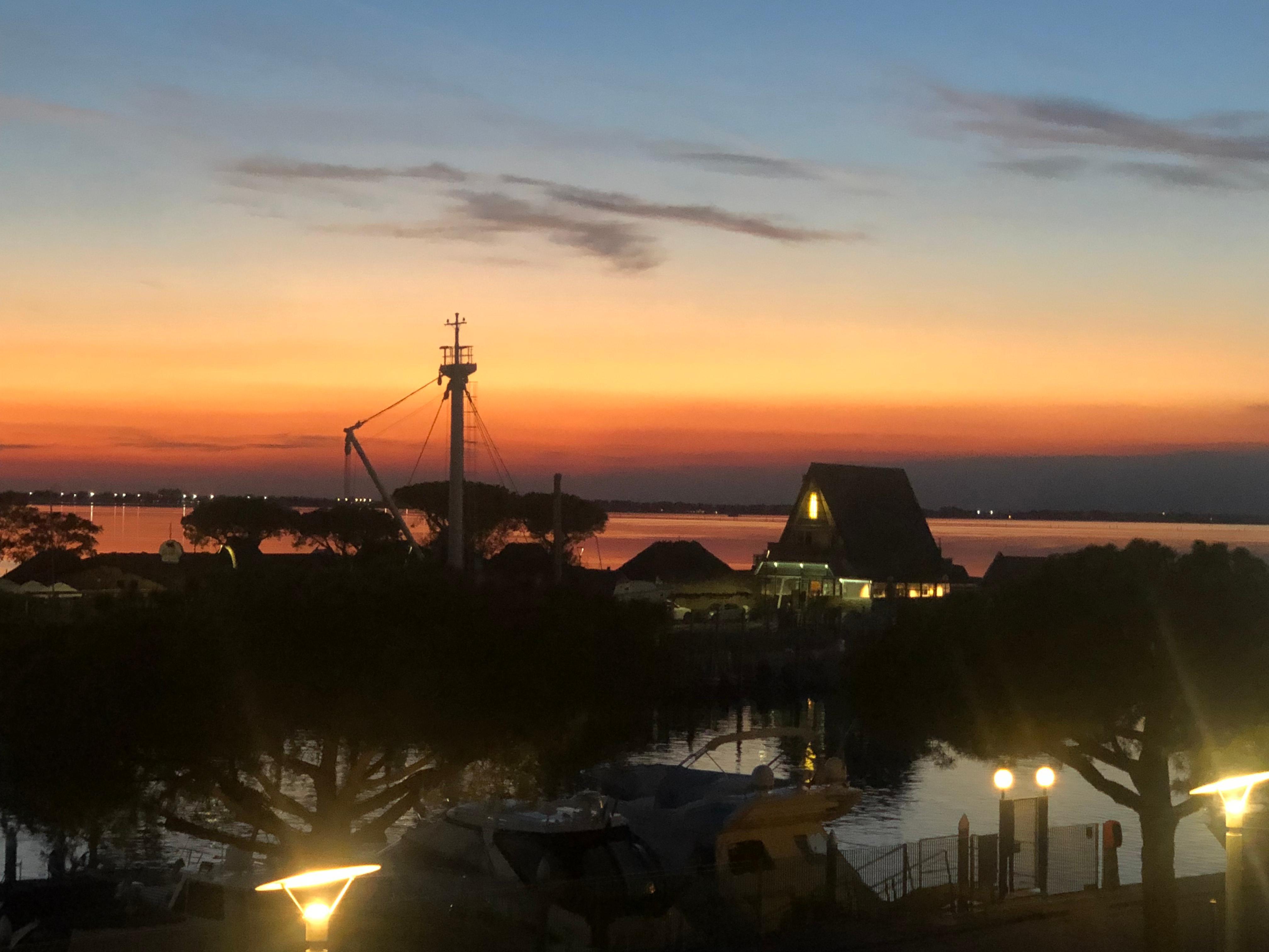 Sonnenuntergang am Balkon 