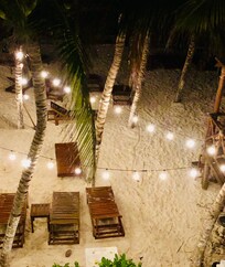 Beach club by night