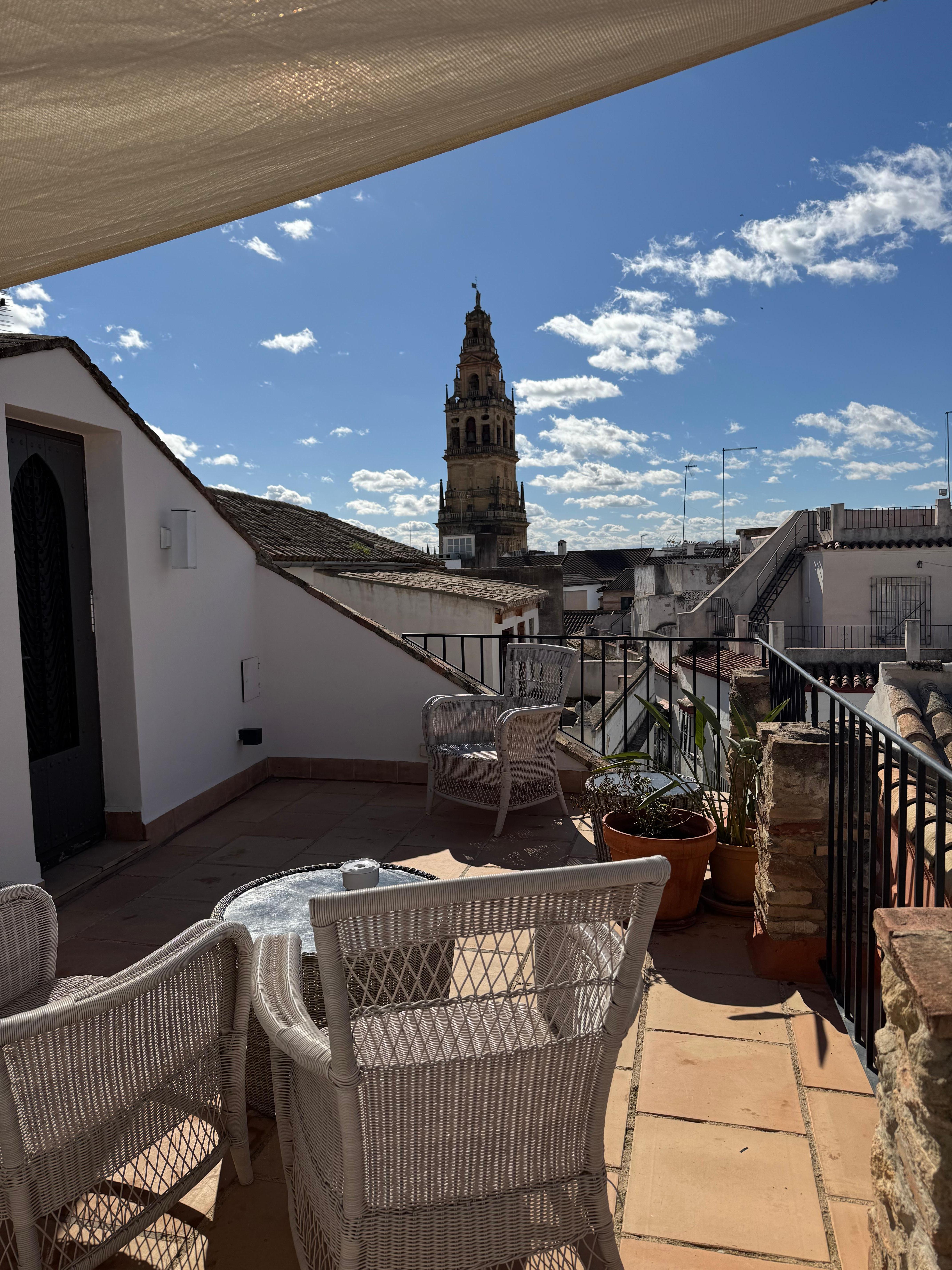 Terrace room view in day 