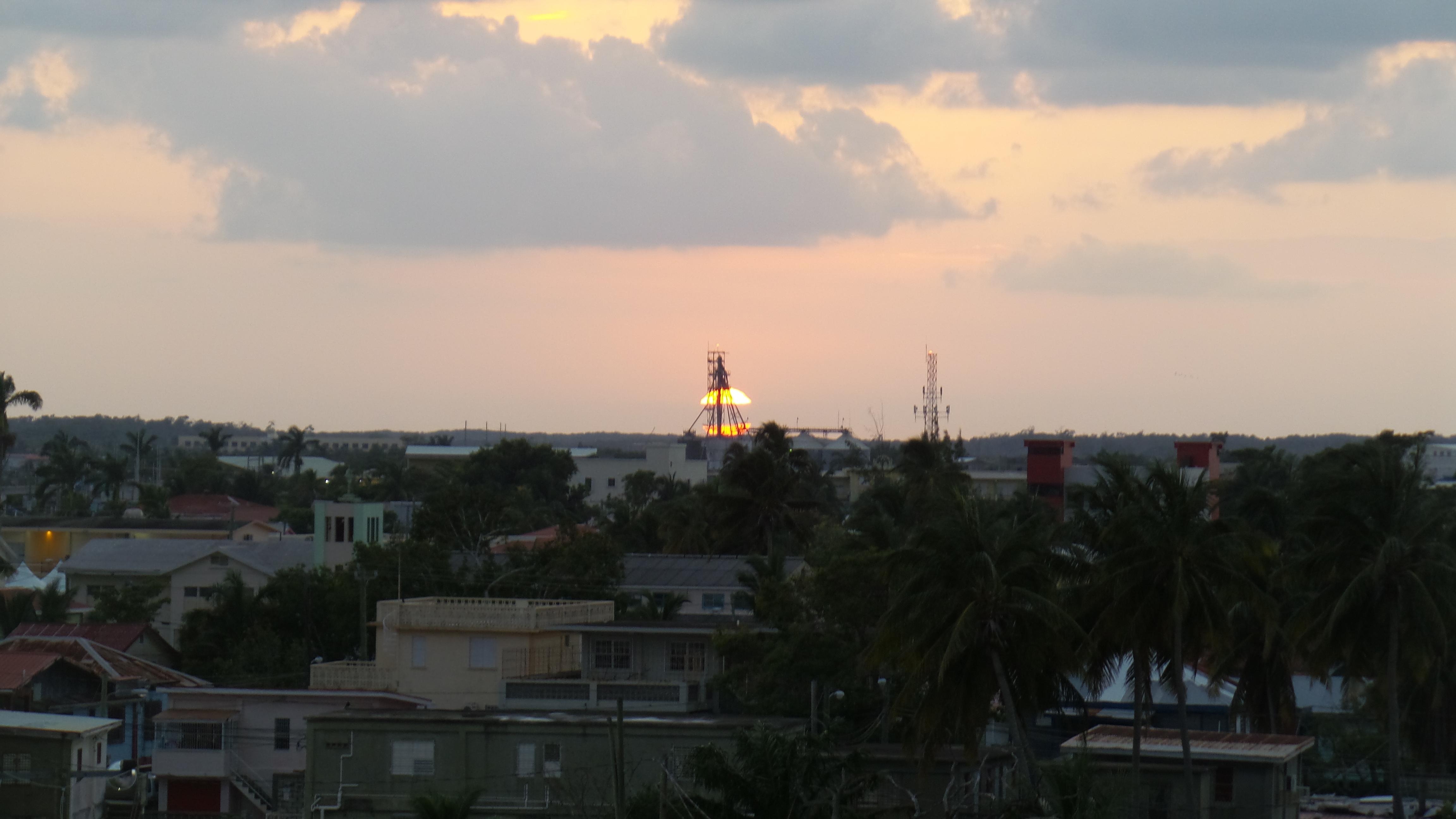 View from the east.