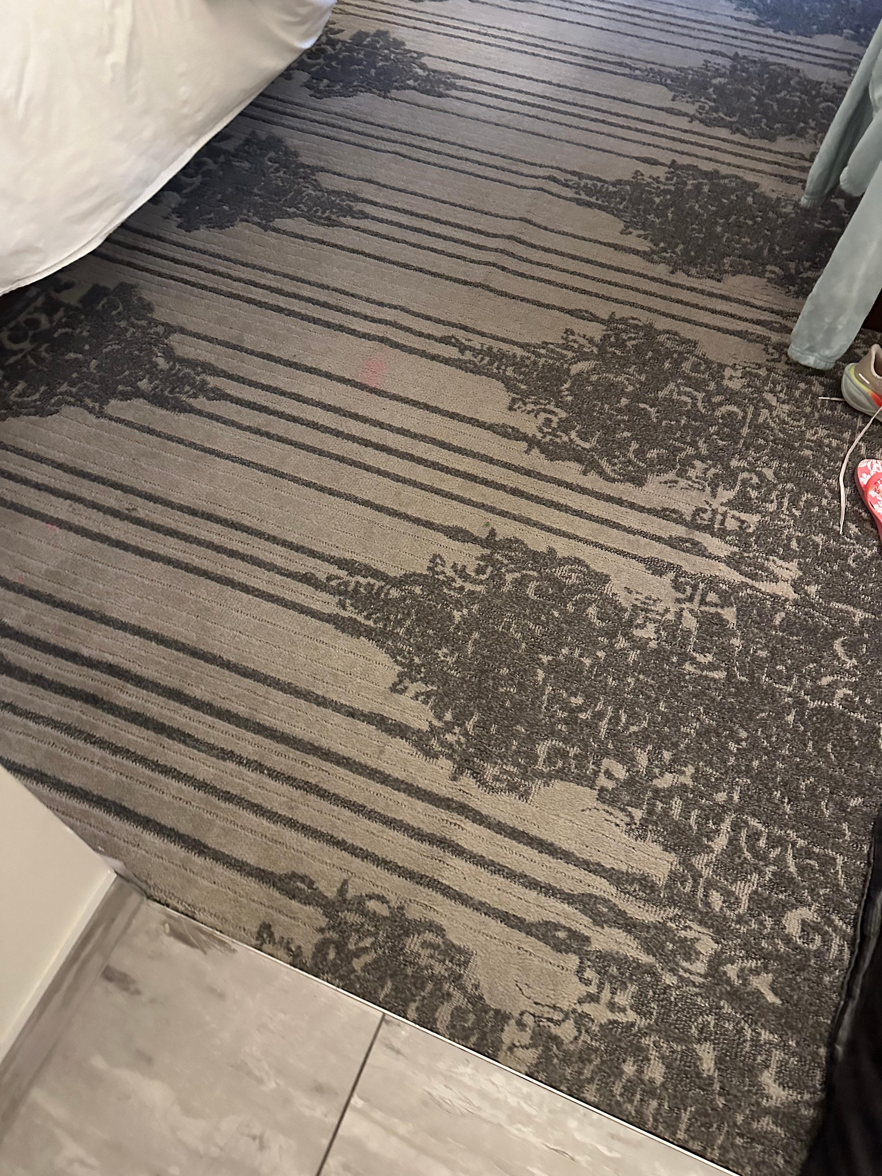 Carpet needed stretching in 2 spots