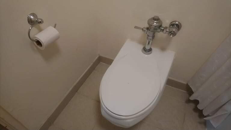 In room toilet