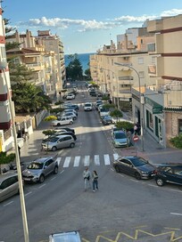 Utsikt från balkongen.