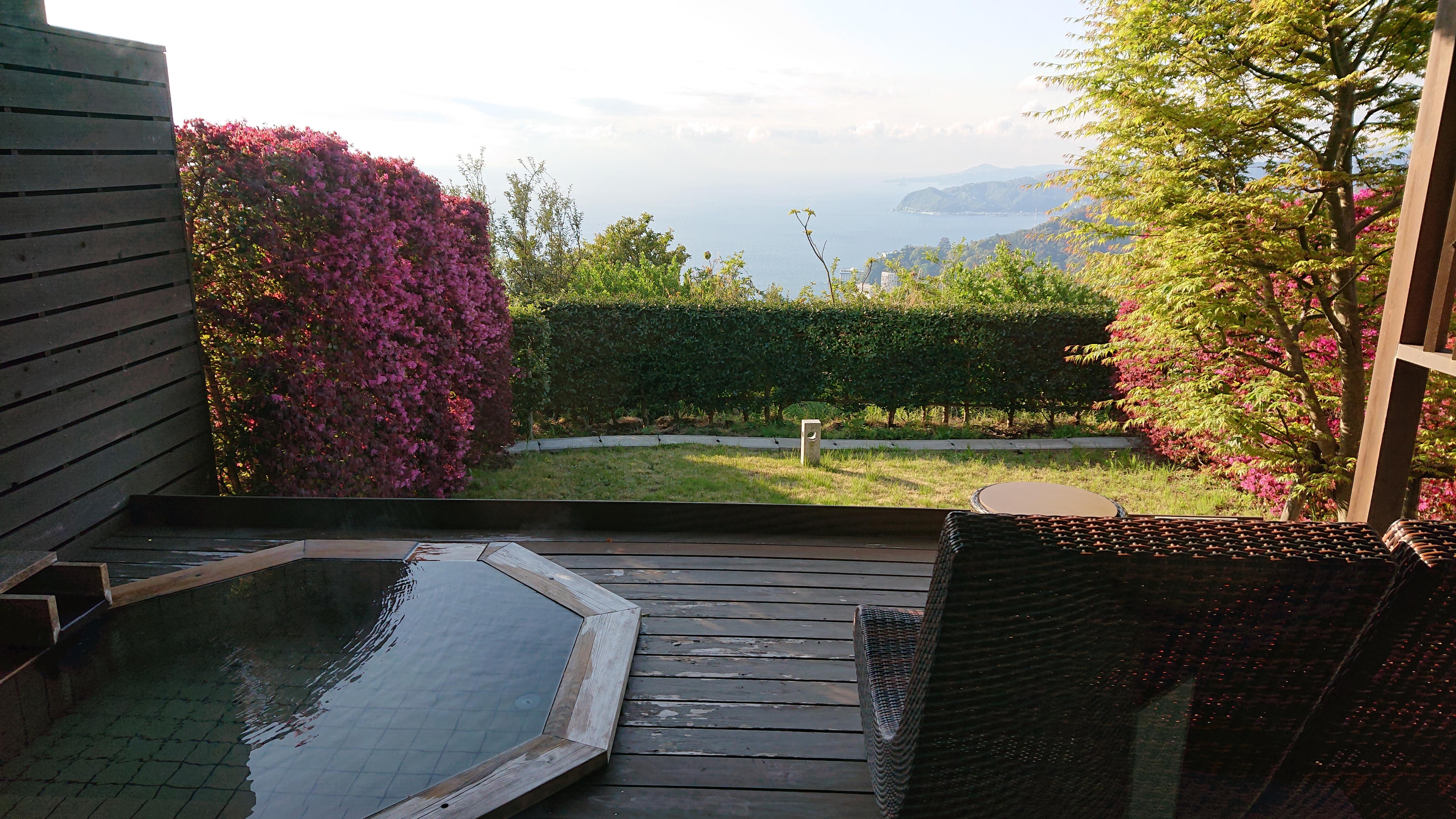 Hot tub with a view