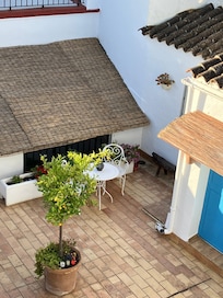 Part of the roof terrace