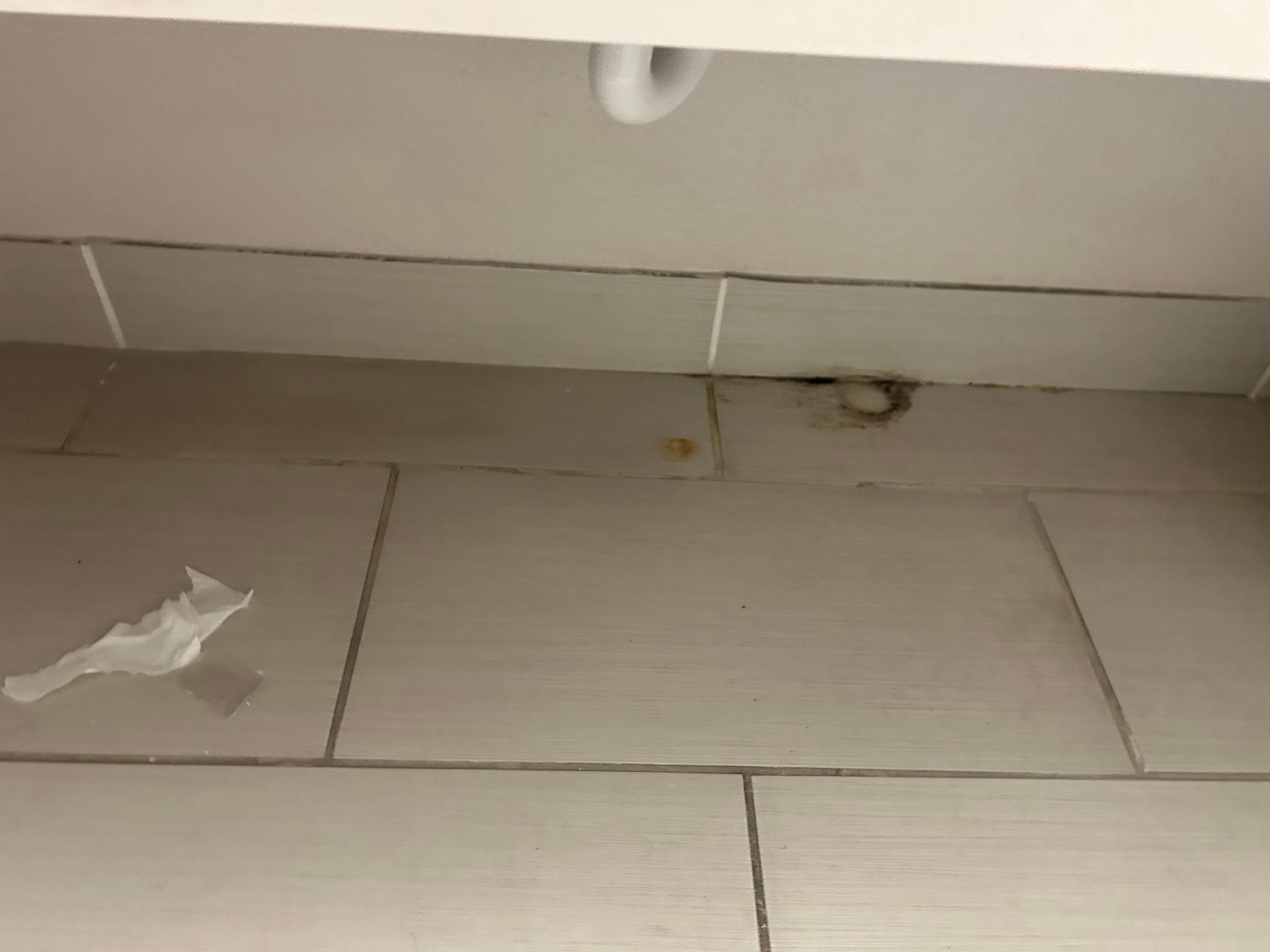 This is under the sink where they don’t clean the restroom very well or often