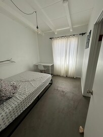 All curtains are quite thin so the bedrooms will get bright in the morning.