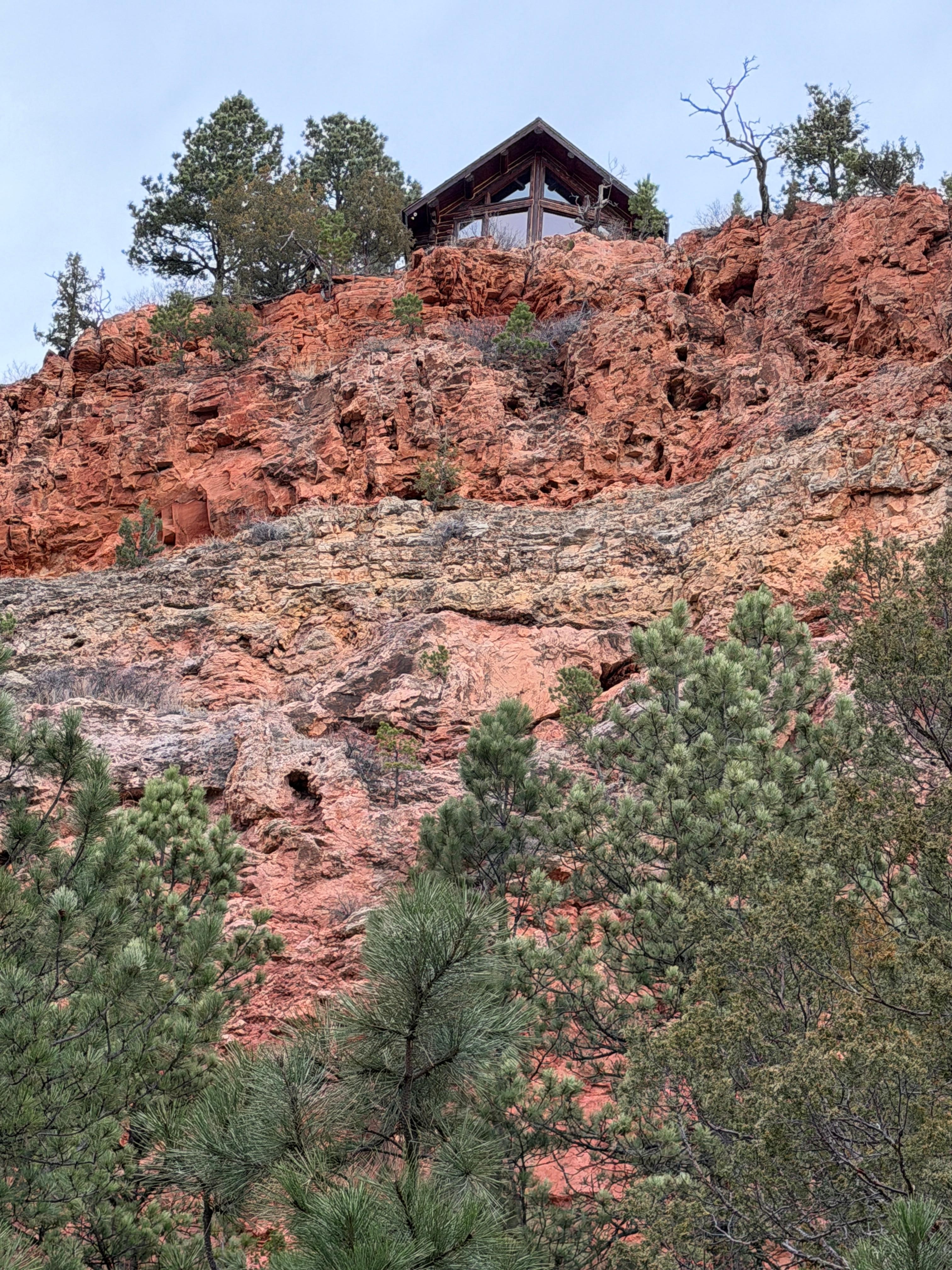 The Cabin from the valley below
