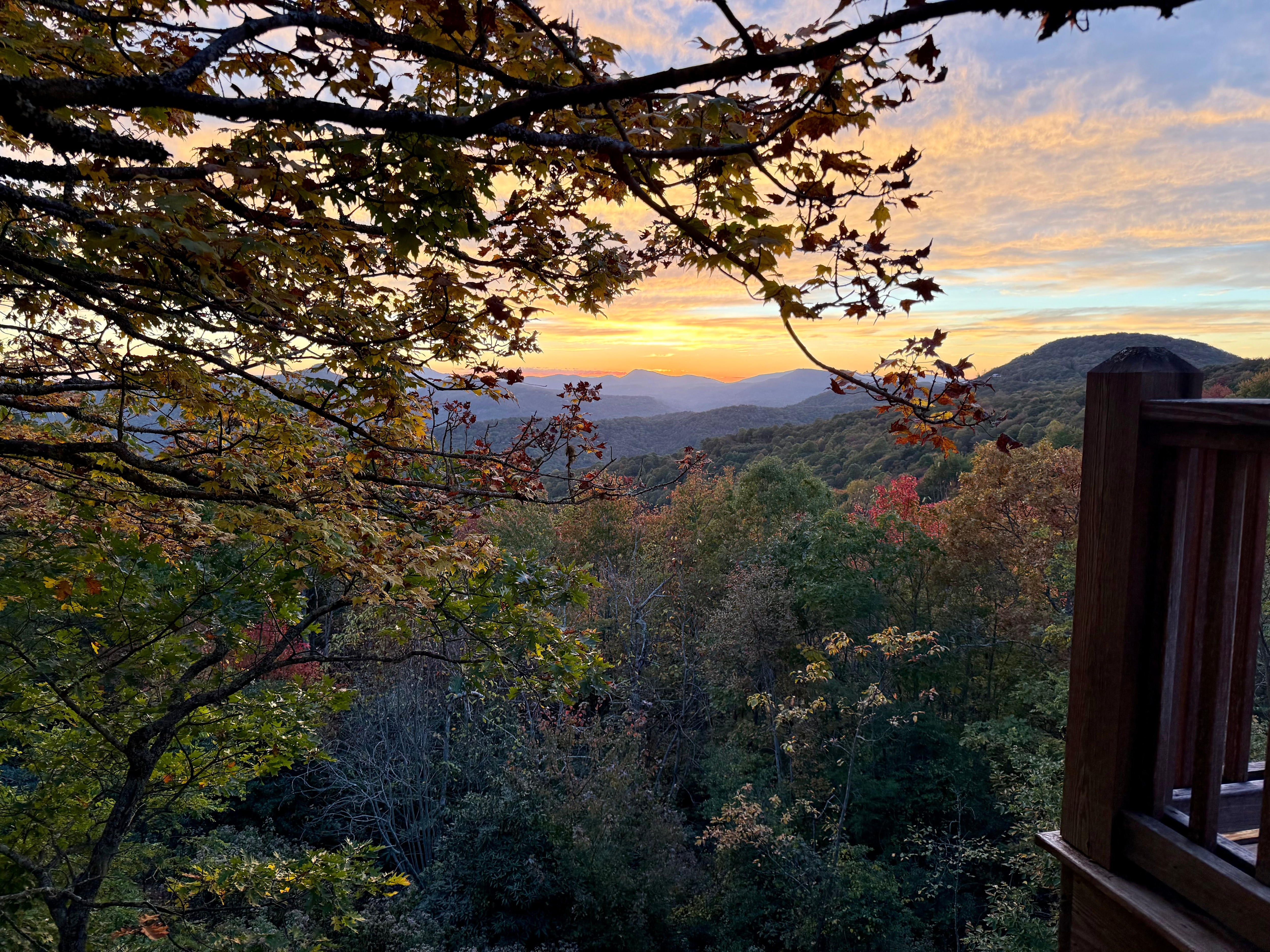 The sunsets off the deck...breathtaking