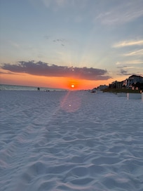 Sunset from beach.