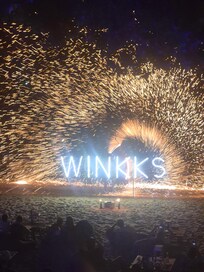 Winks fire show
