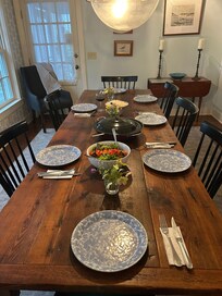 Dinner in the dining room