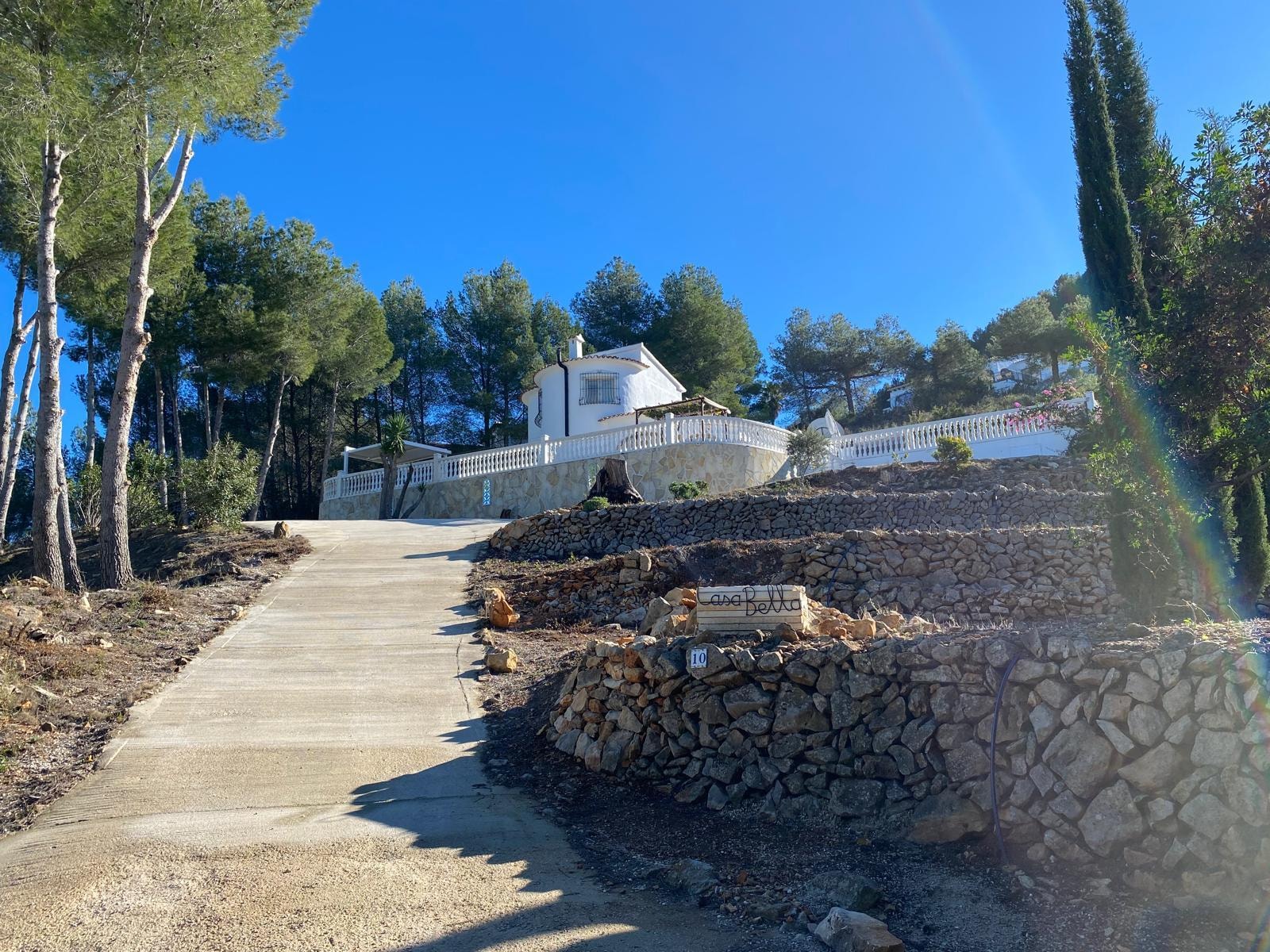 Casa Bella from the road