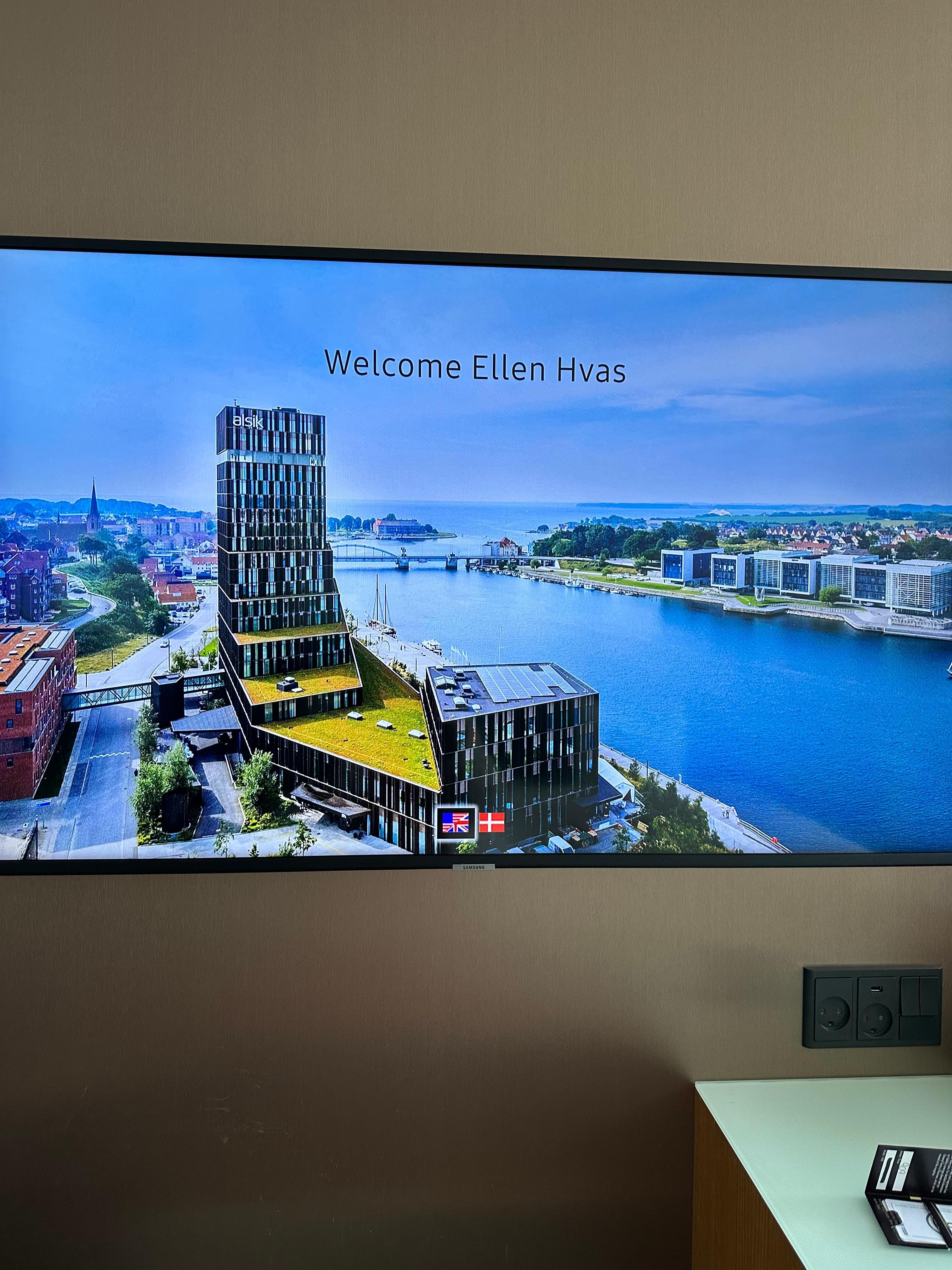 Elsker personlig velkomst 😀