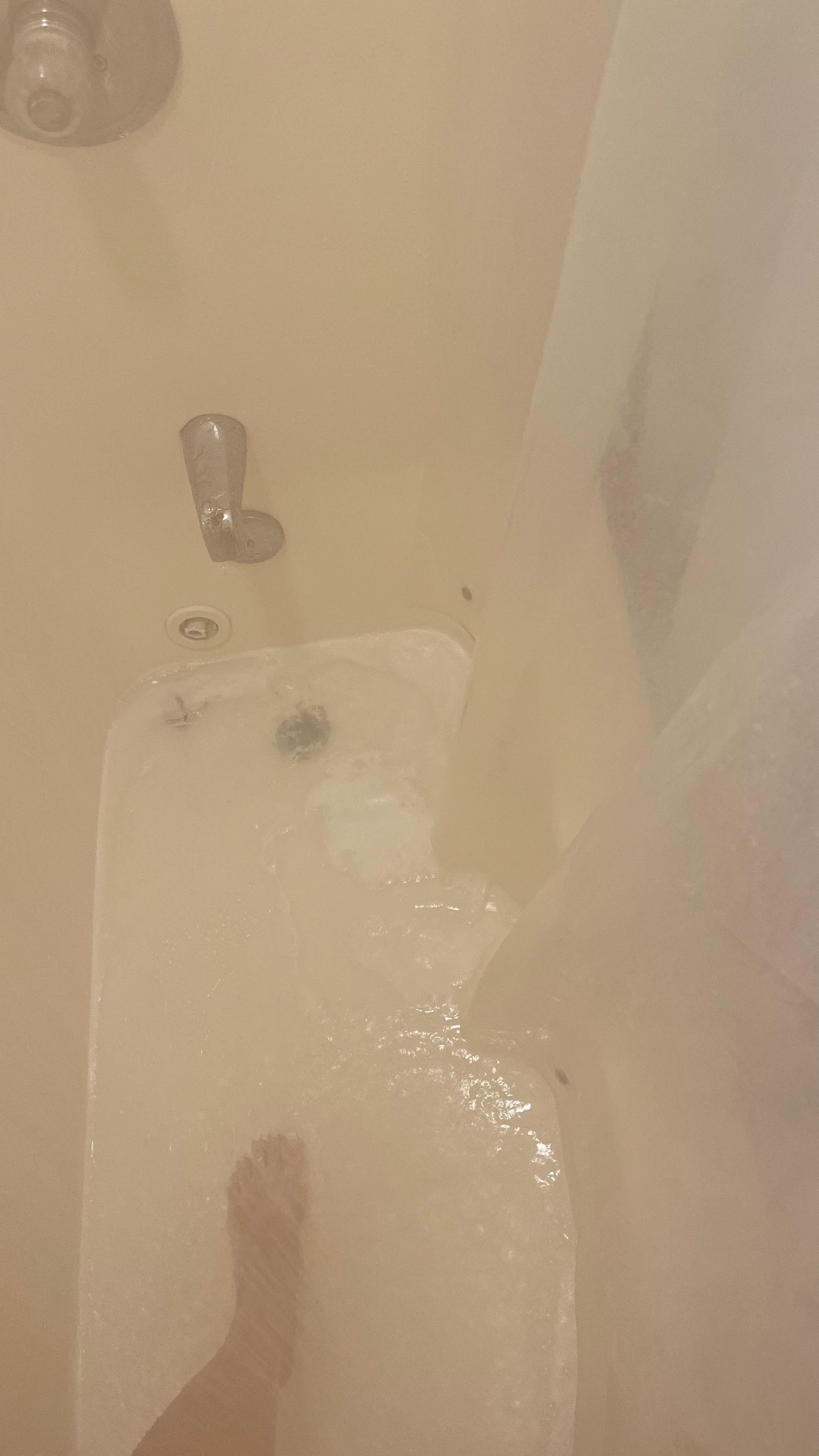 Water was ankle deep during showers 🤢