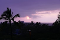 Balcony sunset.