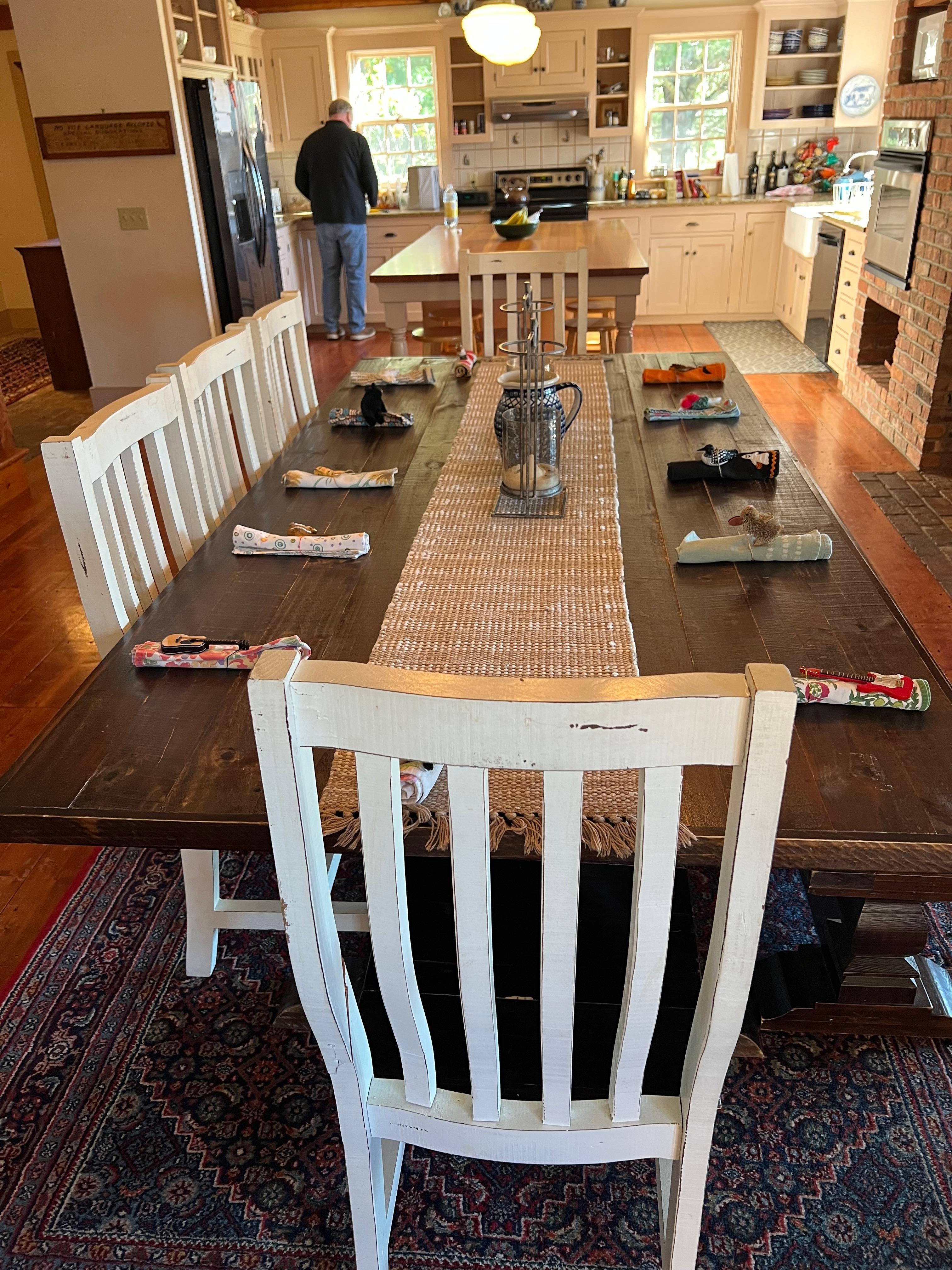 Dining room and kitchen 
