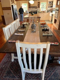 Dining room and kitchen