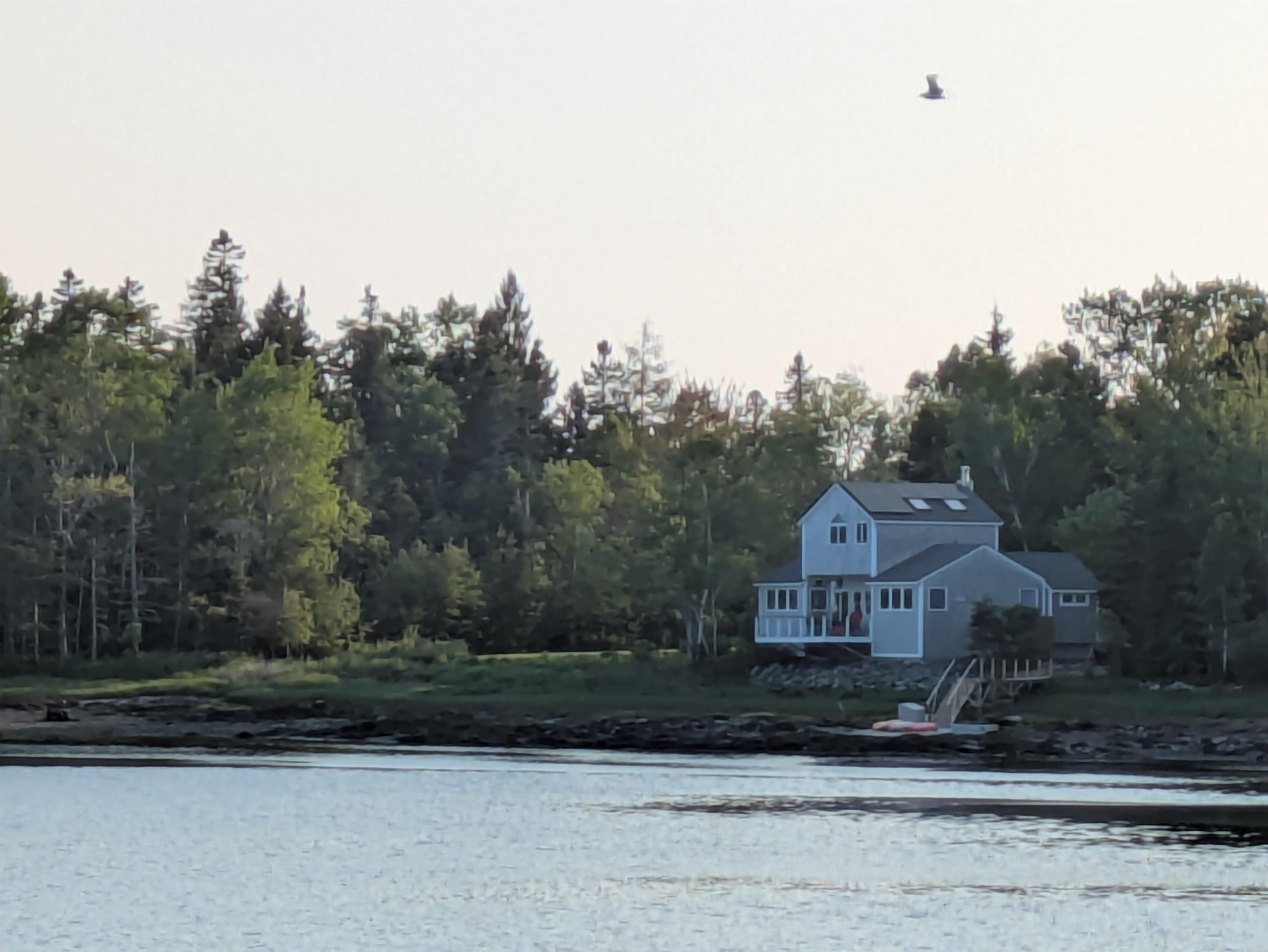 View of Seabreezes from Archie's lobster pound across the water