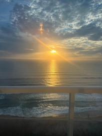 Sunrise from our balcony