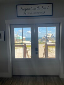 You can see both the ocean side and bay side.