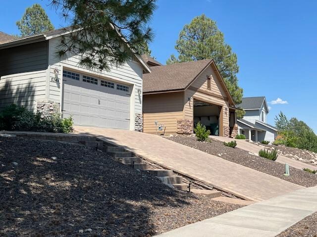 5349 S Azurite Trail 33 Degree Driveway Slope & No Handrail On The Adjacent Steps