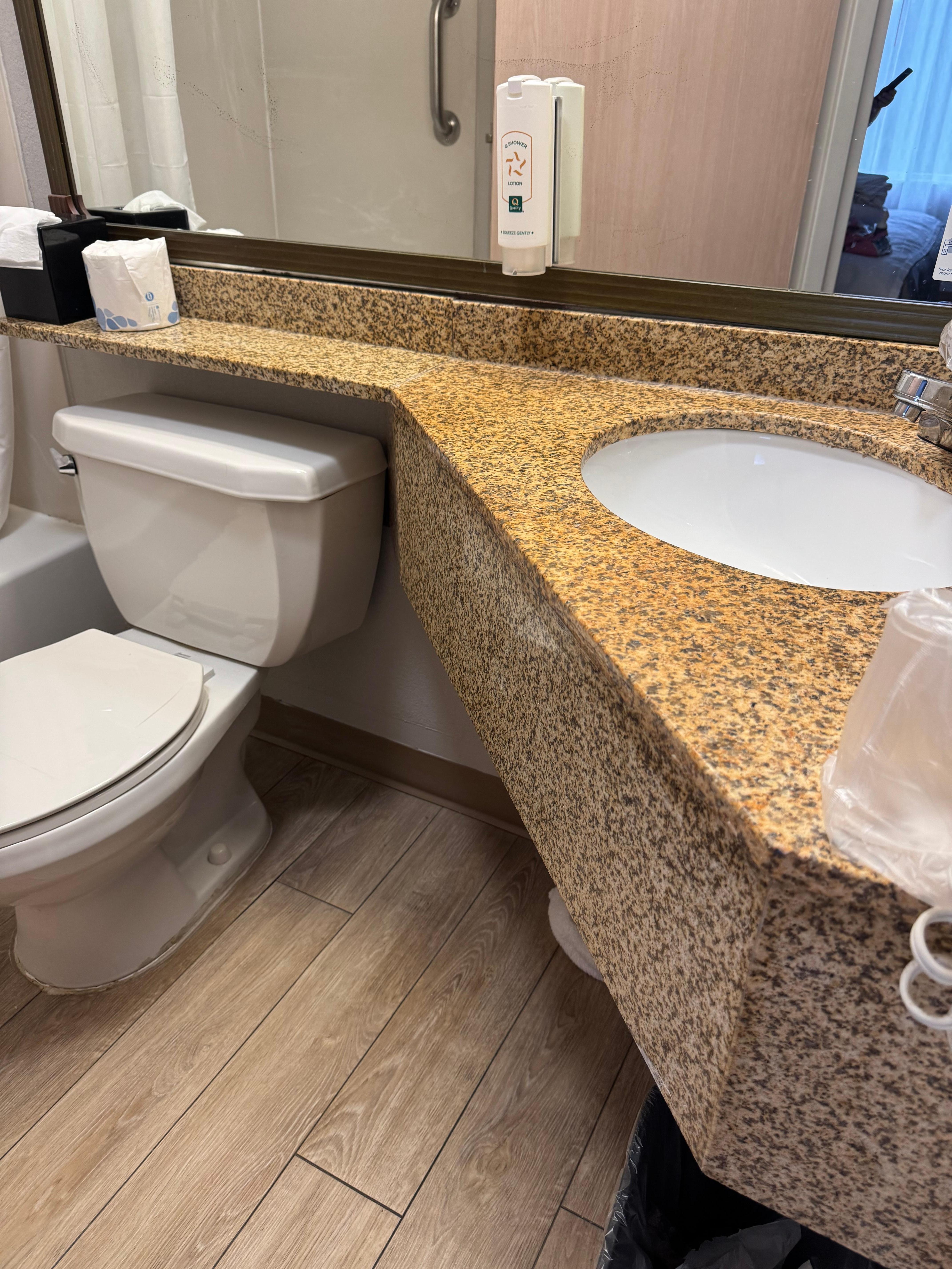 Bathroom was not clean 