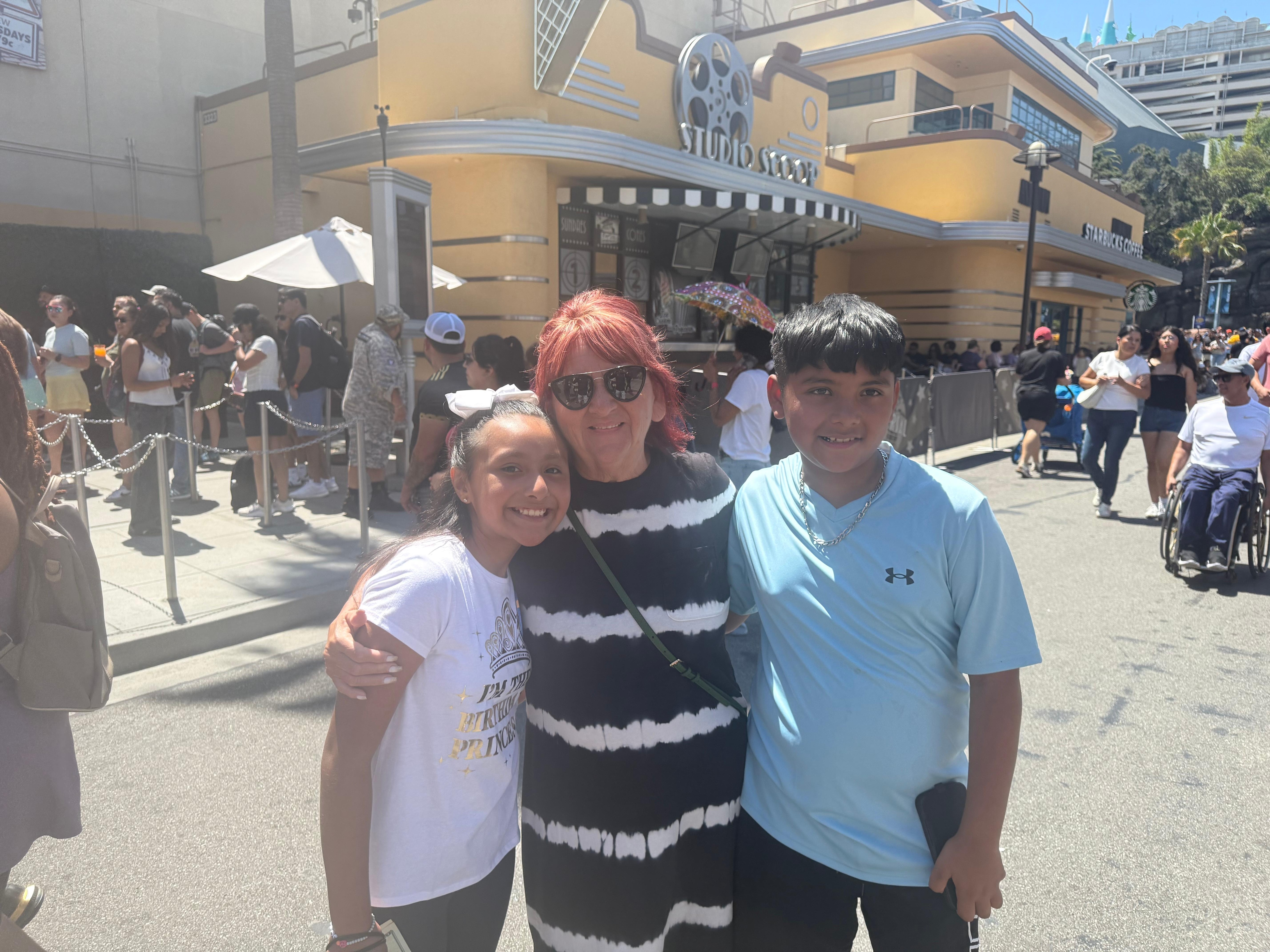 Universal Studios birthday celebration.